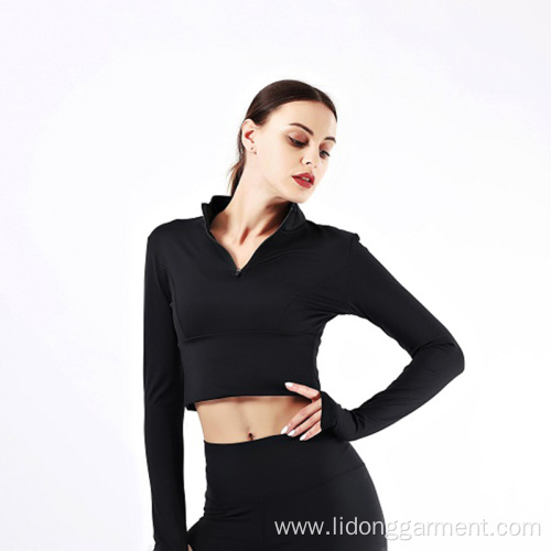 Wholesale Women Gym Long Sleeve Yoga Shirt